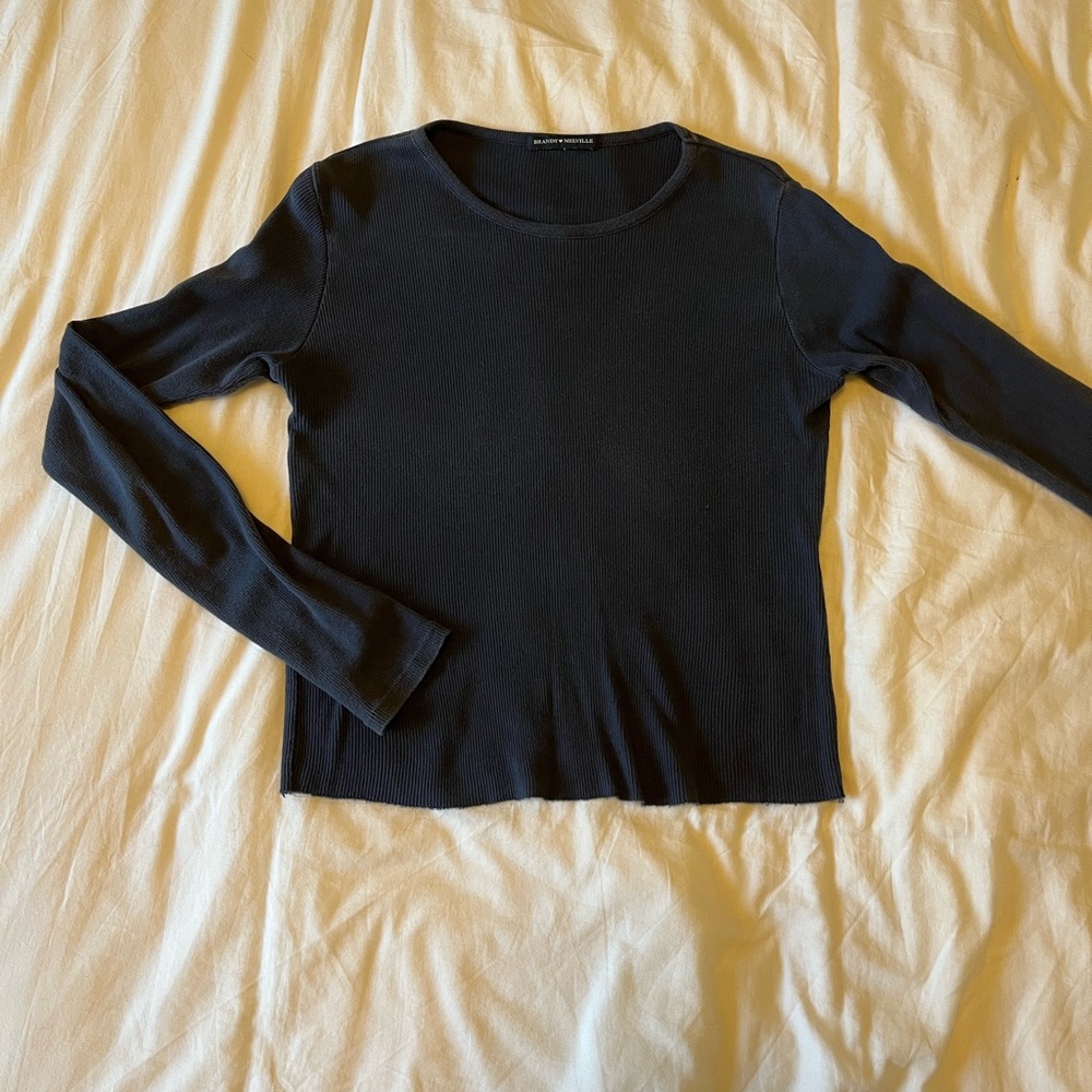 Brandy Melville Long Sleeve Black Top